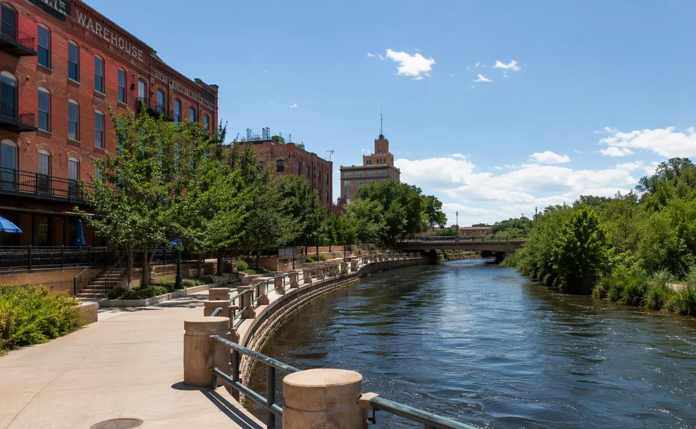 Oak-canopied street in Pueblo, CO